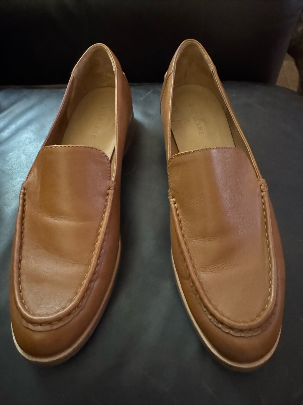 Everlane The Modern Loafer - Caramel Brown Leather - Size 10